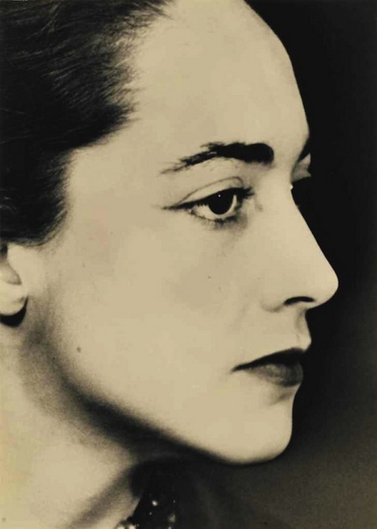 Man Ray- Portrait de Bona de Mandiargues , 1955