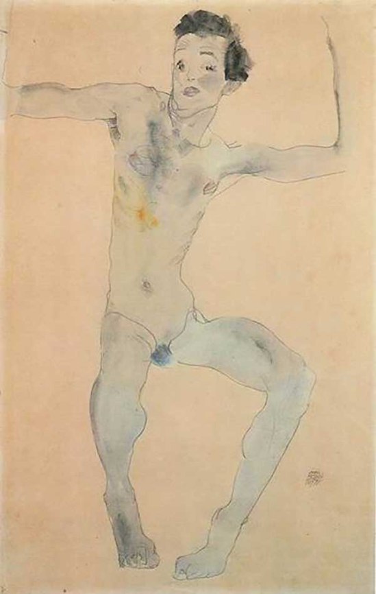 Egon Schiele- Selbstbildnis, 1910 