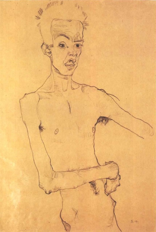 Egon Schiele- Selbstbildnis, 1910