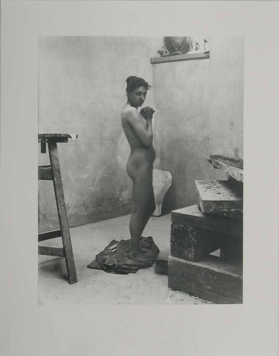 Heinrich Zille-Aktstudie probablement Rosa Meissner,1900s