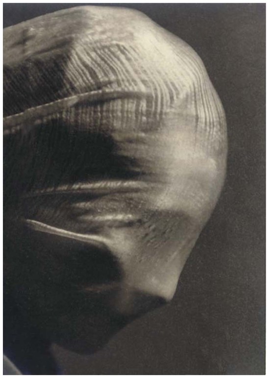 Josef Sudek - Profile of a veiled head, 1942