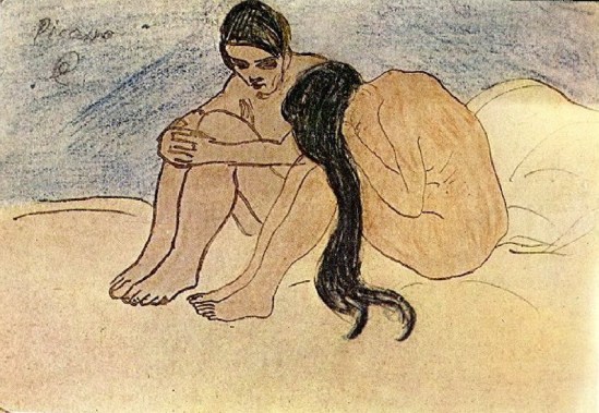 Pablo Picasso- Homme et femme 1902