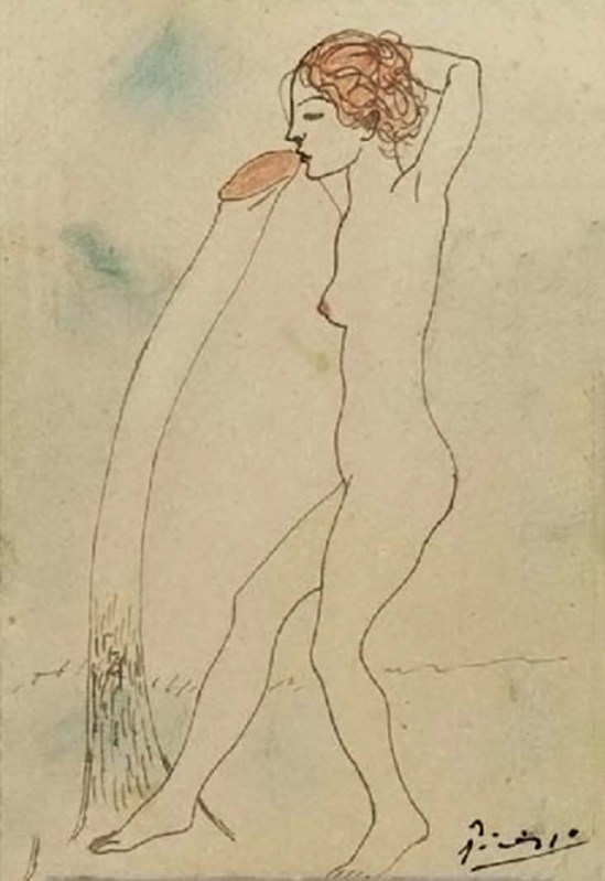 Pablo Picasso- Le poulpe  et l'algue 1903