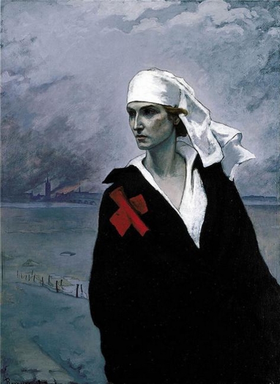Romaine Brooks -The Cross of France, Ida Rubinstein , 1914