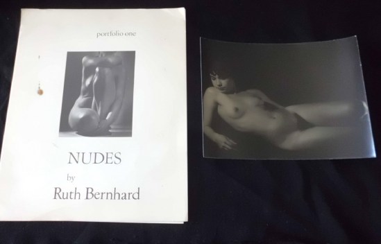 Ruth Bernhard Cover and one plate from porfolio of 6 Nudes by Ruth Bernhard,printed in 1968
