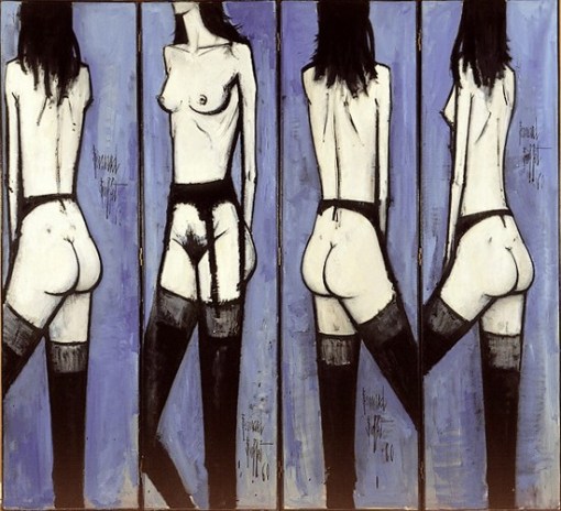 Bernard Buffet- paravents aux nus,1960
