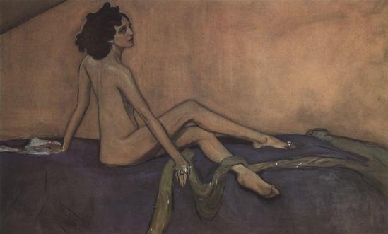 Valentin Serov - Portrait of Ida Lvovna Rubinstein (as Salome), 1910