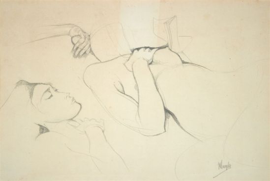 Jules De Bruycker- naakt, 1920-25 Dessins - Drawings