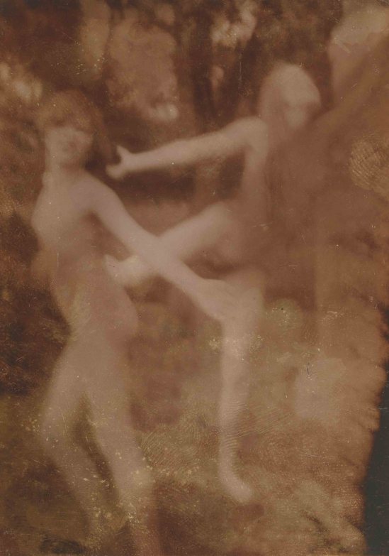 Lady Ottoline Violet Anne Cavendish-Bentinck Morrell , Cavorting by the Pool at Garsington , 1916