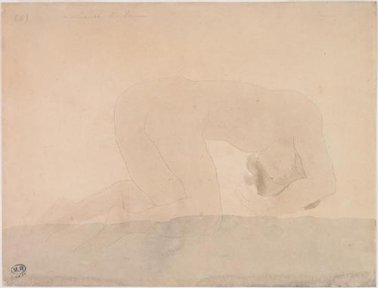 Auguste Rodin (1840 -1917) La Naissance de Vénus, de graphite et aquarelle, 1900