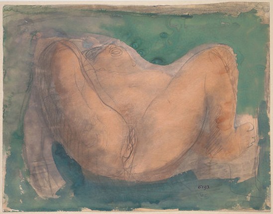 © Auguste Rodin (1840-1917) - Avant le crayon et aquarelle création-1900 sur papier