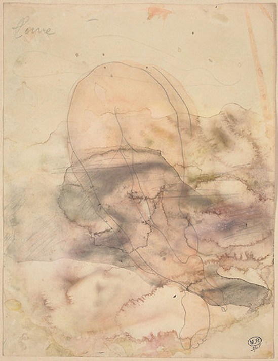 © Auguste Rodin (1840-1917) - La lune en 1900, crayon et aquarelle sur papier