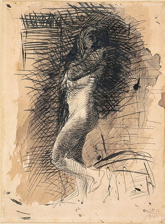 © Auguste Rodin Eve 1884 stylo à l'encre noire,
