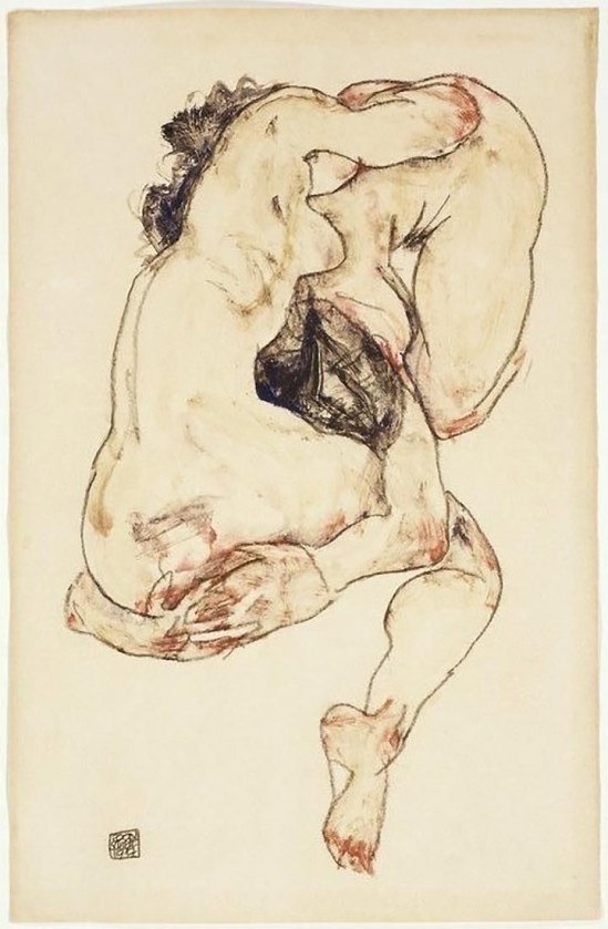 Egon Schiele -Studie von einem Paar [ Study of a Couple], 1917