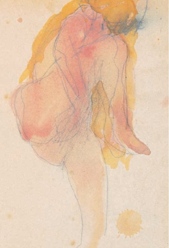 Auguste Rodin- Femme nue avec la jambe mainsousla levées1890