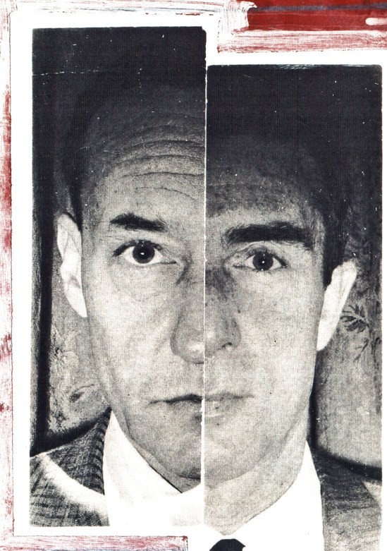 Ian Sommerville - “Dyptych”, 1962, a collage portraying William Burroughs and Brion Gysin