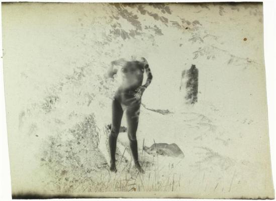 Bonnard Pierre- Marthe debout au soleil, Jardin de Montval, lieu-dit de Marly-le-Roi, 1900- 01