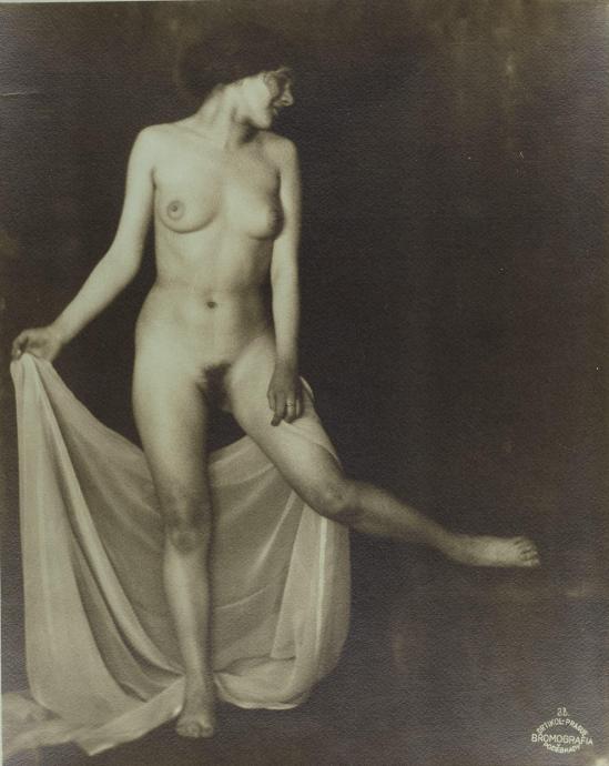 frantisek-drtikol-1883-1961-standing-nude-with-veil-1923-vintage-silver-print-bromografia-on-blue-toned-paper-printed-in-the-1920s