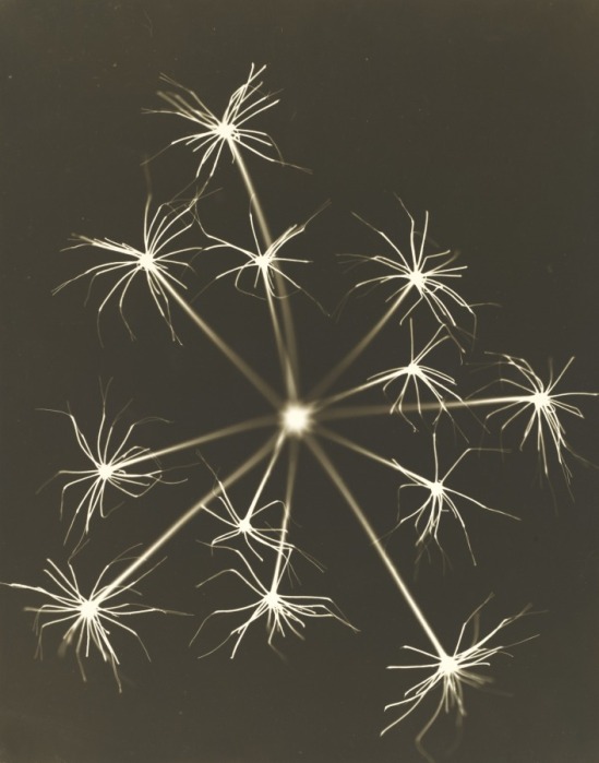 Josef Breitenbach- Fireworks, photogram, 1949 gelatin silver print © The Josef Breitenbach Trust