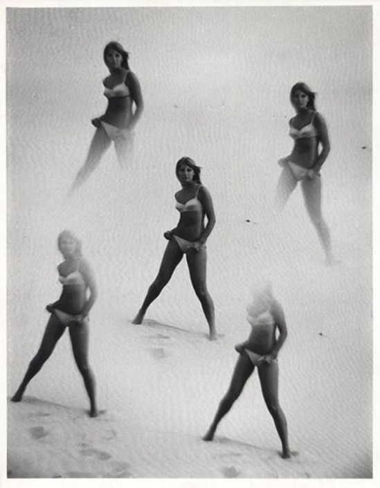 Laurence Le Guay- Quintet Of Bikinis, 1960s. Vintage silver gelatin print.