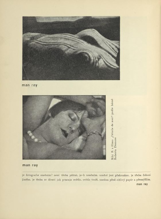 Man Rayn - Kiki & l'étoile de mer From ReD published by Karel Teige), 1928