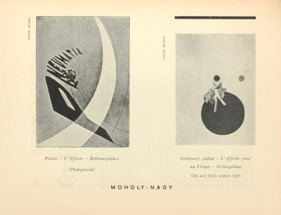 Moholy-Nagy- Plakát (L'Affiche Reklameplakat ,Photoplastik) & Olly Dolly sister, From ReD published by Karel Teige) Octobre 1927