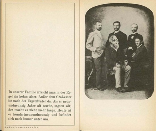 Stepán Bohumil-from Familienalbum by Bohumil Štěpán, published by Deutscher Taschenbuch Verlag, 1971 “In our family, we usually reach an advanced age. Besides grandfather, great grandfather is still around. When he was 99 years old, we said he wouldn’t be around much longer. Today he is 199 and still with us.”