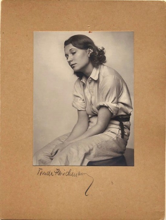Trude Fleischmann- Inge Schön,sepia toned, 1929