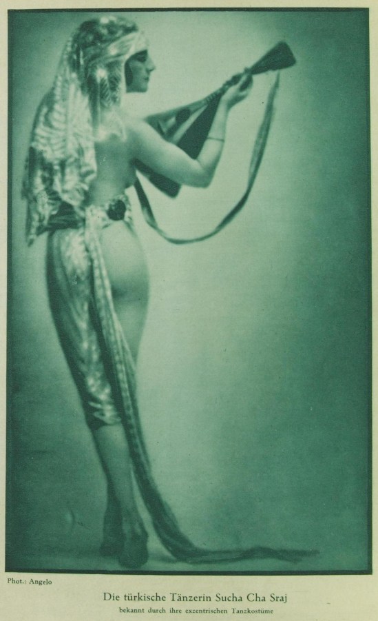 Angelo (pal funk)- Portait de la danseuse Sucha Cha Staj publiée dans la revue Des Monats, Mars, 1928