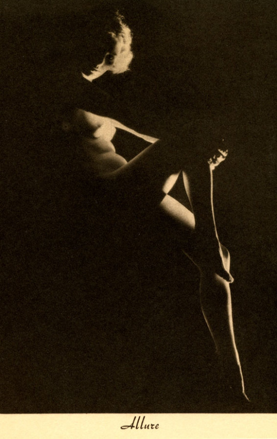 Earl Moran- "Allure", model Zoe Mozert from  the Brown and Bigelow Calendar Company of St. Paul, Minnesota,  for December 1936