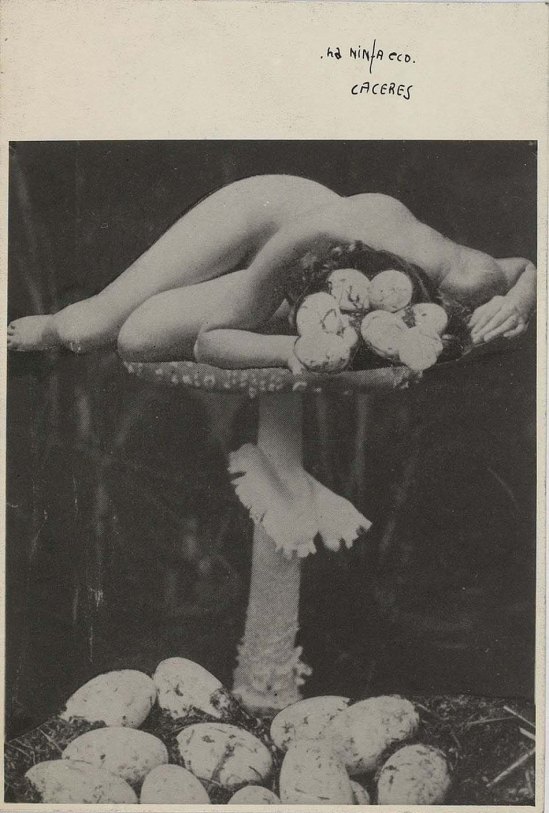 Jorge Caceres- A LA NYMPHE ÉCHOS’, 1940 ( binoche et G) ou,La fille aux oeufs  photomontage 1940 , ( source andré Breton)