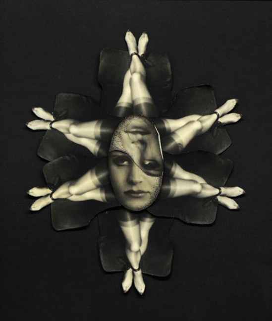 Pierre Molinier- Collage L'étoile de six, planche 43 Le Chaman et ses créatures 1965-1968