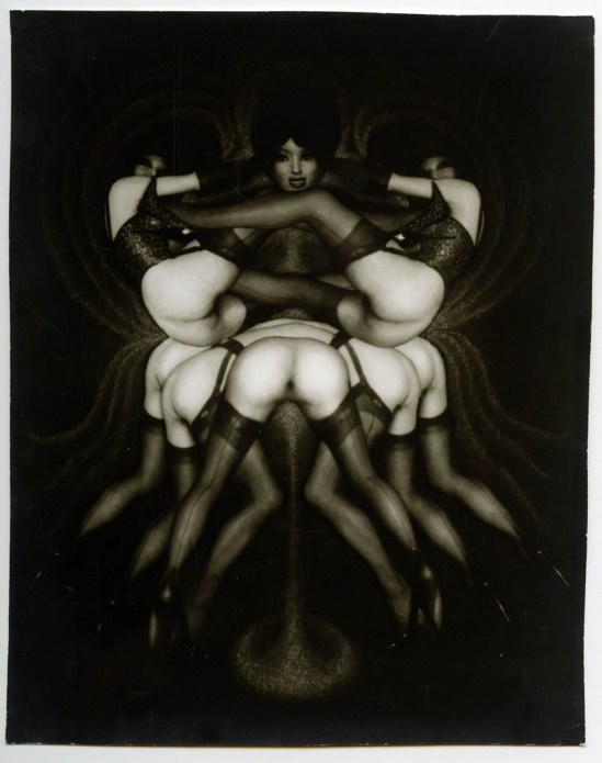 Pierre Molinier- Le triomphe des tribades ou Sur le pavois, 1967 pour le chaman et ses créatures