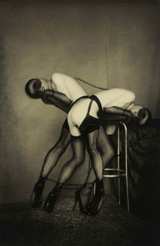 Pierre Molinier- Pantomine céleste ,Collage, planche 19 , Chaman et ses créatures, 1965-1968