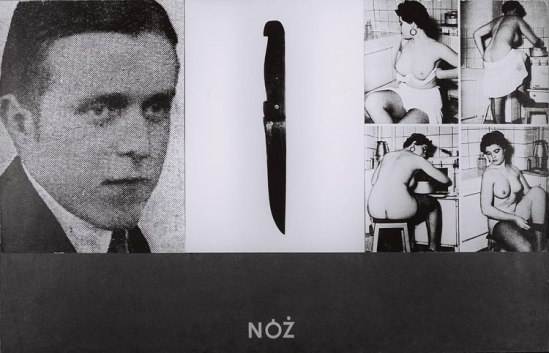 Zdzisław Beksiński, Knife photomontage, 1950-55