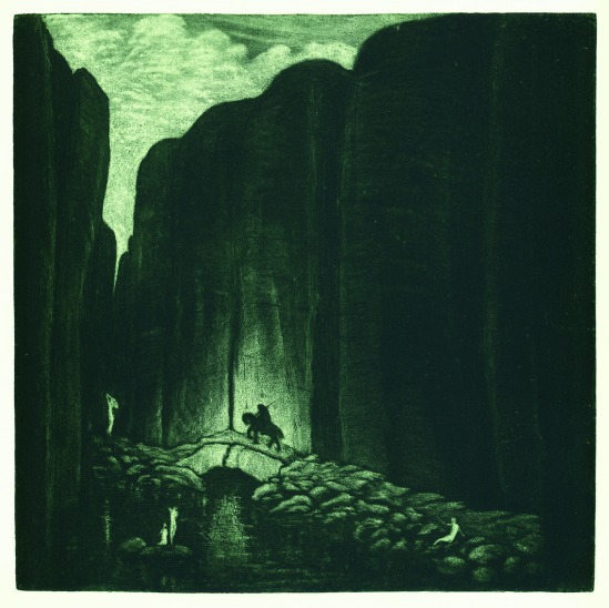 František Drtikol- Journey, etching, 1910-20