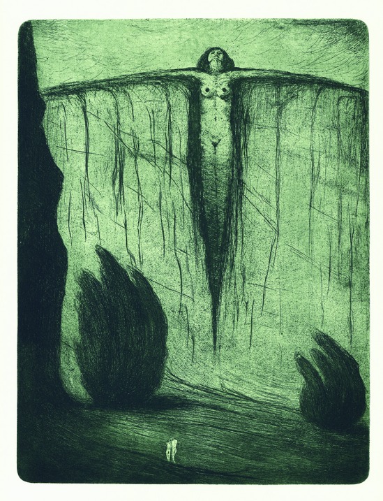 František Drtikol- mother earth etching, 1910-20