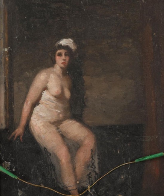 Norman Lindsay (1879-1969) After The Bath, oil