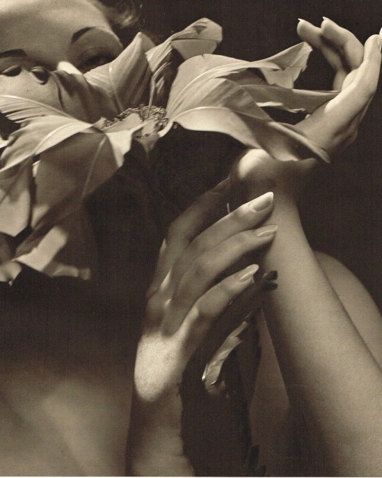 John Everard -Study (Lady Woman's Hands with flower) photogravure 1940