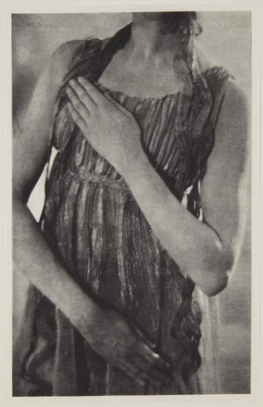 Adolf de Meyer-  Torso of maenad, frontal, from Nijinsky,  L'Apres-midi d'un Faune, 1912 Palladium print