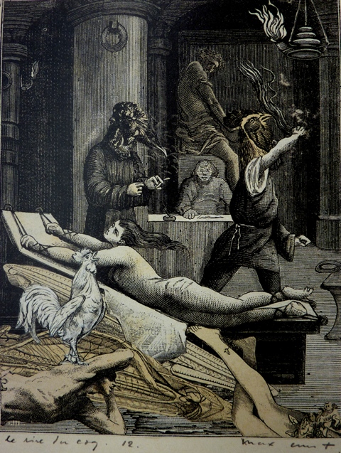 Max Ernst, Collage tiré de Une semaine de bonté, Le rire du coq,12,1933 © Isidore Ducasse Fine Arts. Photo Peter Ertl. © ADAGP