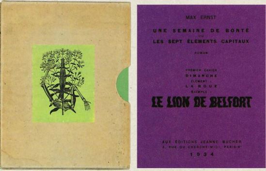 Max Ernst- Une semaine de bonté premier Cahier dimanche le lion de Belfort, 1934