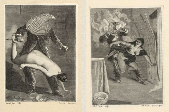 Max Ernst- Une semaine de bonté quatrieme cahier Mercredi Oedipe Cahier ,1934