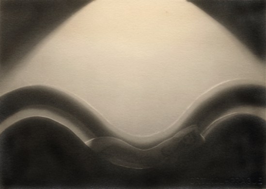 František Drtikol Untitled (cut-out nude with wave) c.1930-1935