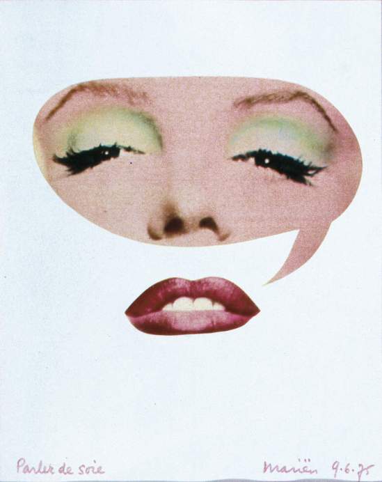 Marcel Mariën -Parlez de soie, 1975