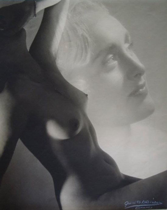 Quinto Albicocco - nude study, double exposure, 1930s 