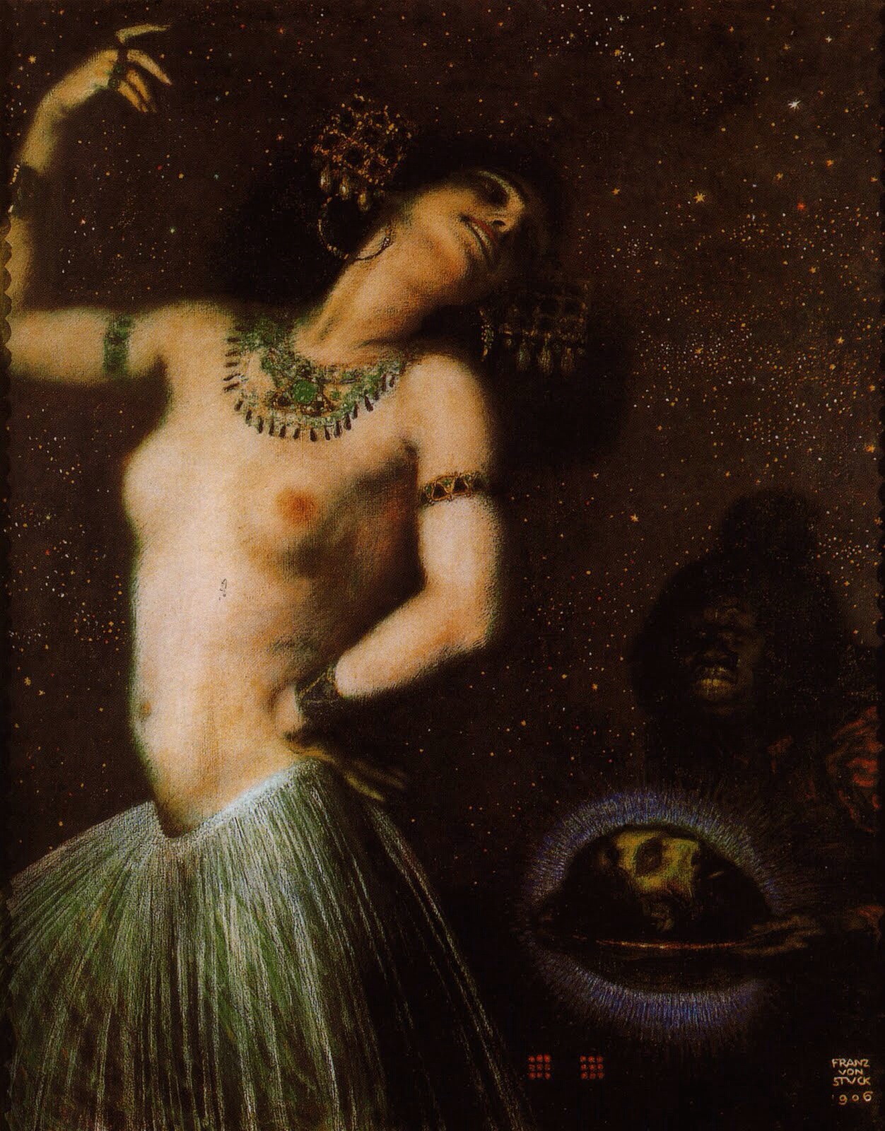Franz Stuck (1863 -1928.German painter.)- Salomé II , 1906