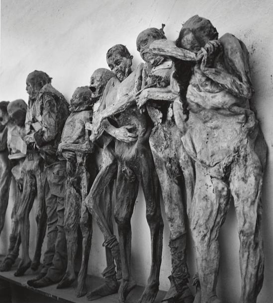 John Gutmann-Mummies in the Catacombs of Guanajuato, Mexico, 1960