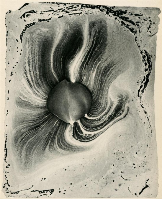 Josef Breitenbach-Photograph of the Scent Given Off by a Rose Petal photogravure. 1939  © The Josef Breitenbach Trust.