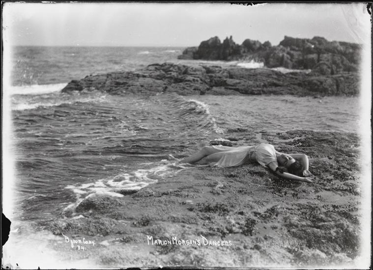 Athur Vitols for Byron Company -Marion Morgan's Dancers, Girl Washed Up on the Beach, August, 1917